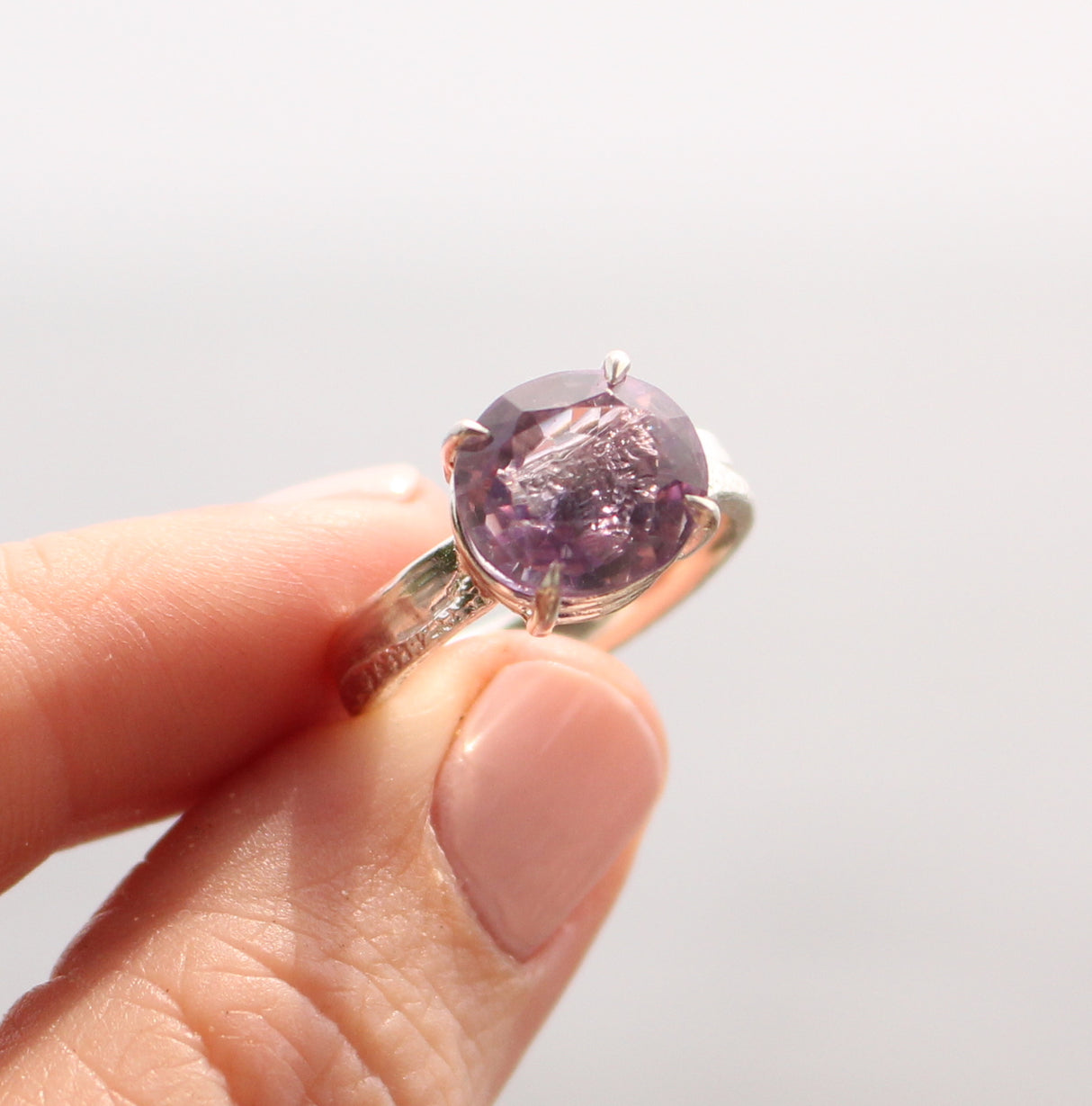 Amethyst Sand and Water Ring