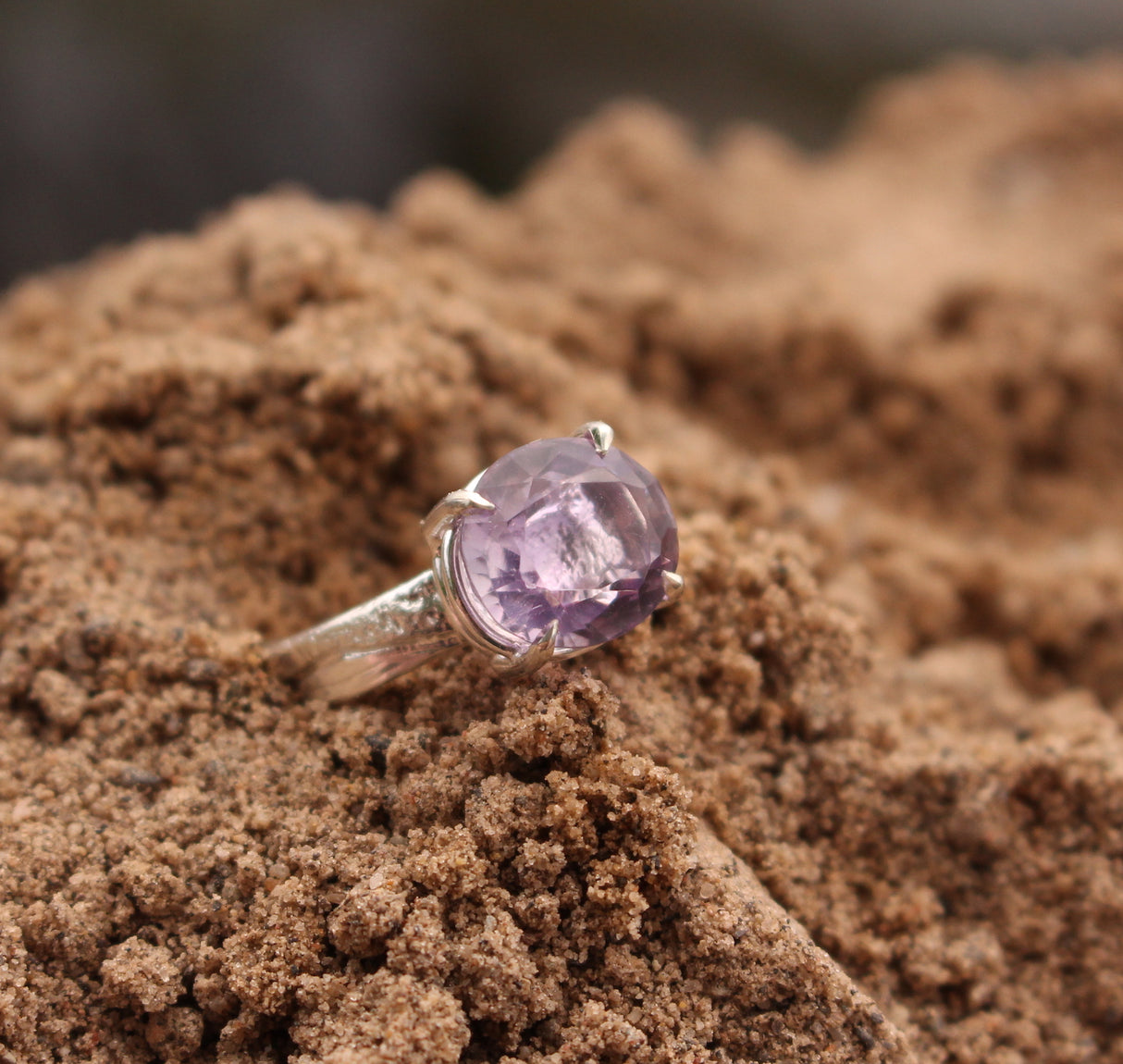 Amethyst Sand and Water Ring