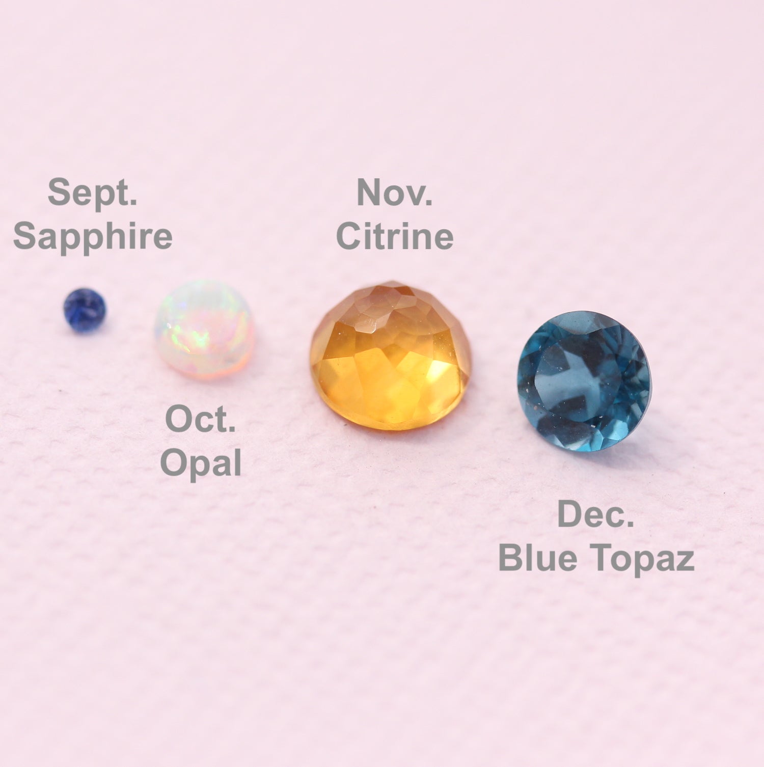 Birthstone Circle branch necklace