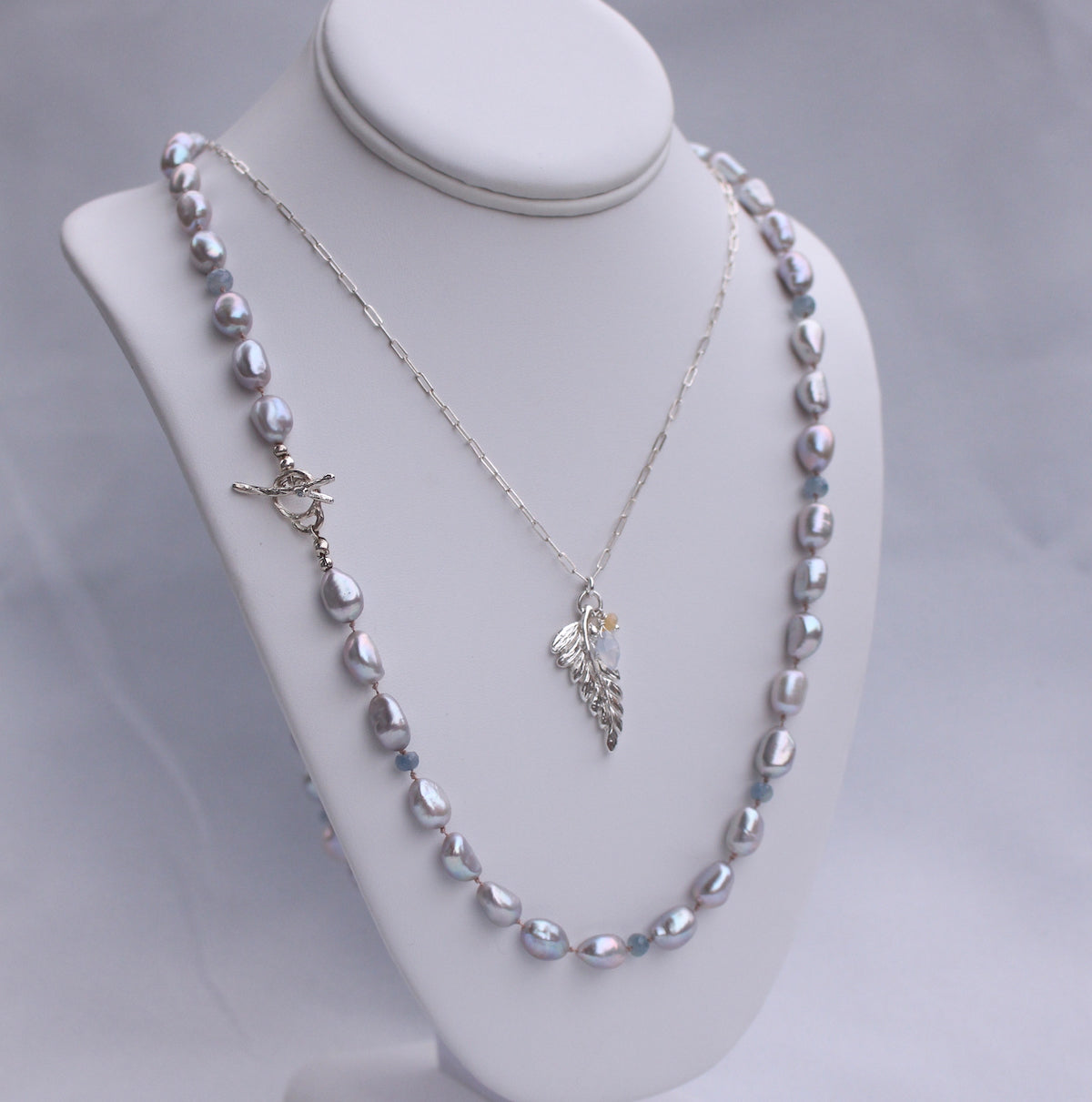 Pearl and Sapphire Necklace