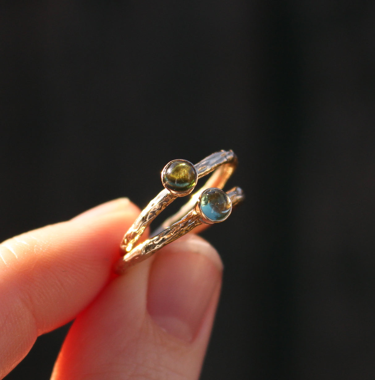Stackable Tourmaline Rings