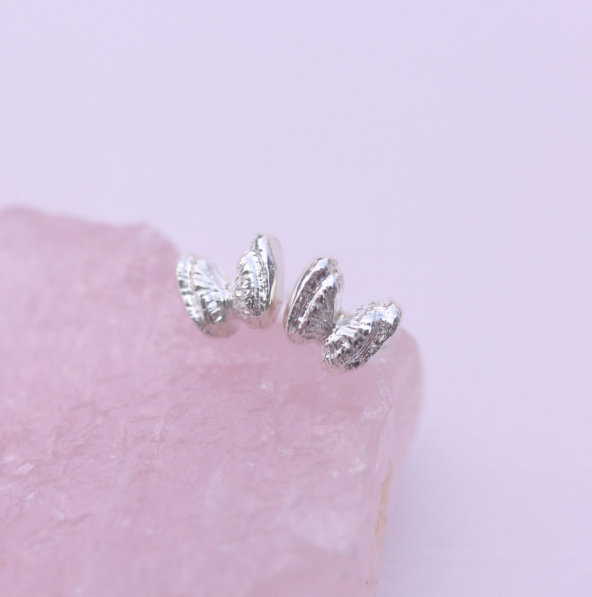 Butterfly shell studs