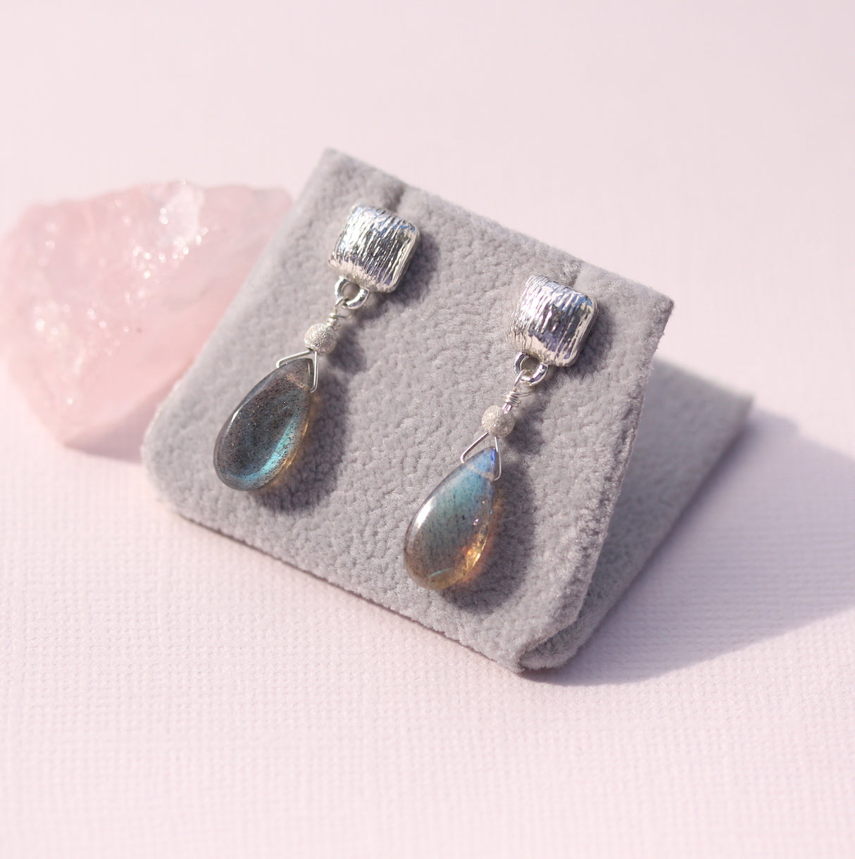 Drop Earring with Gemstone