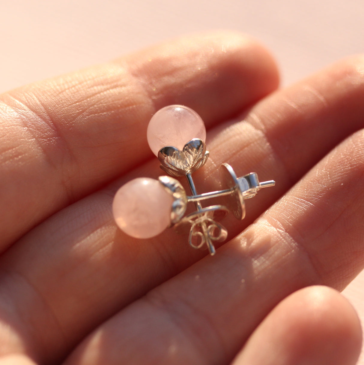 Four-Leaf Clover Gemstone Earrings