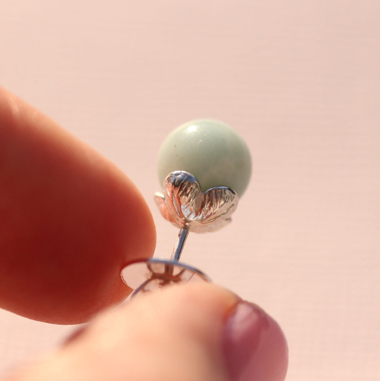 Four-Leaf Clover Gemstone Earrings