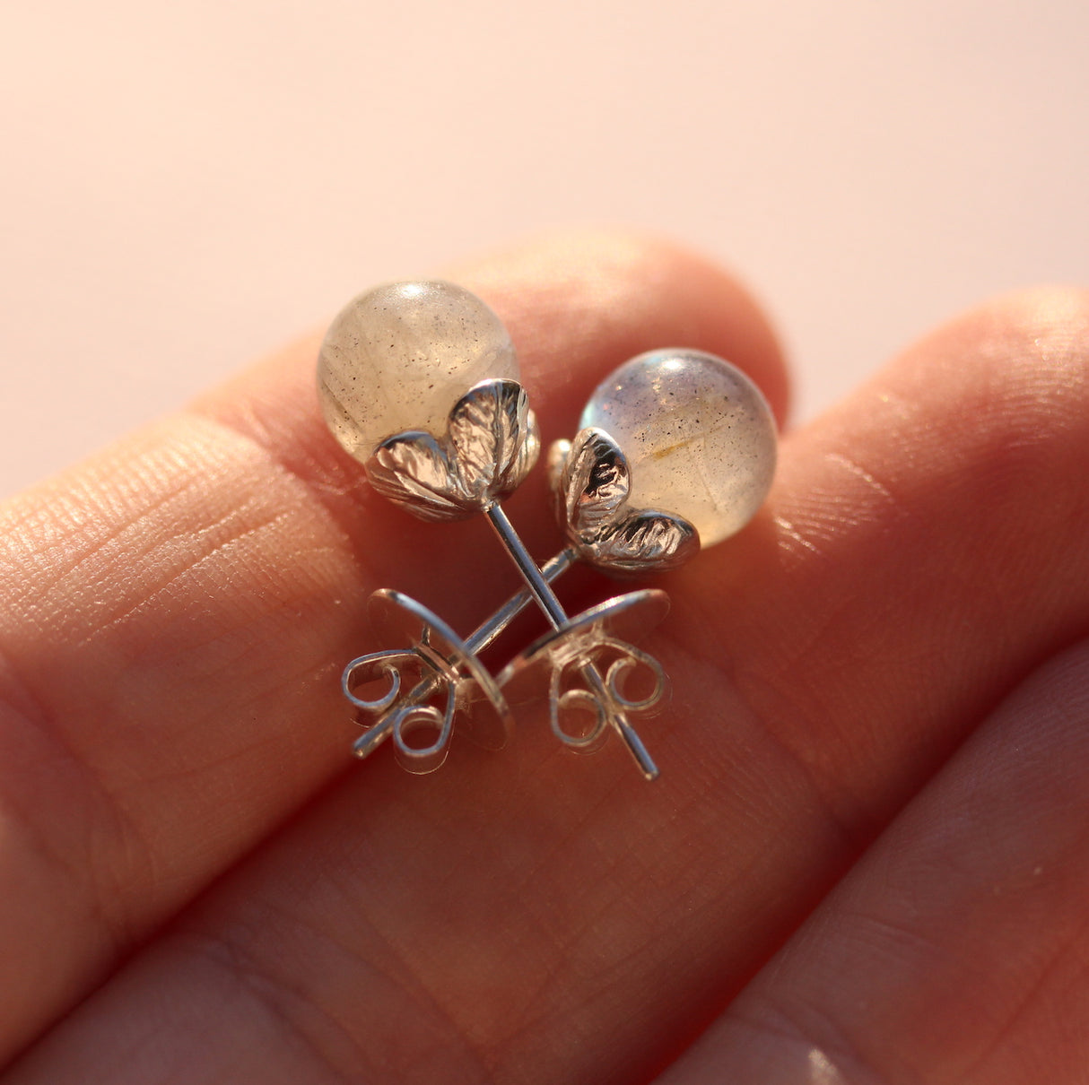 Four-Leaf Clover Gemstone Earrings