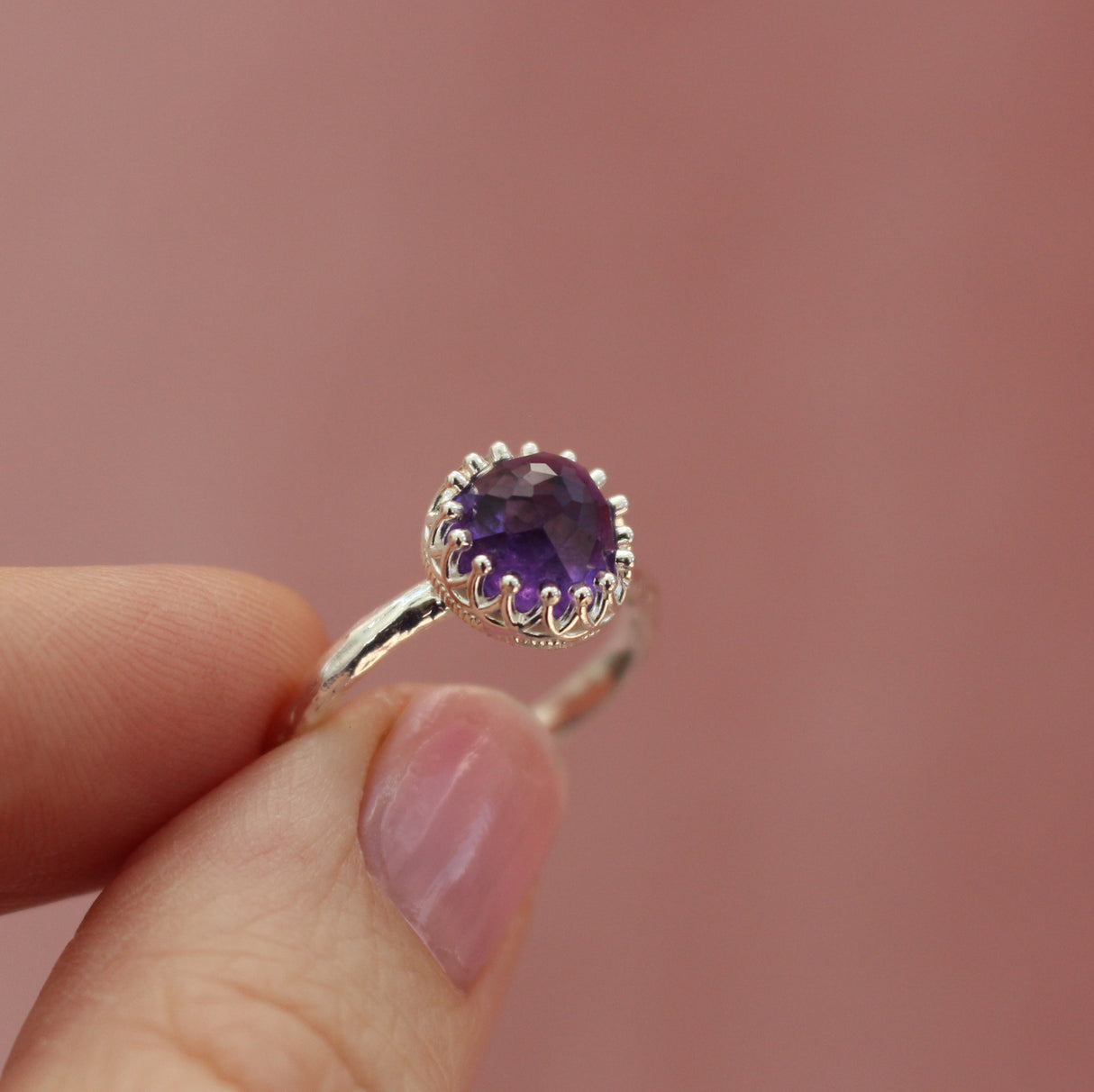 Amethyst Ring - Crown jewel