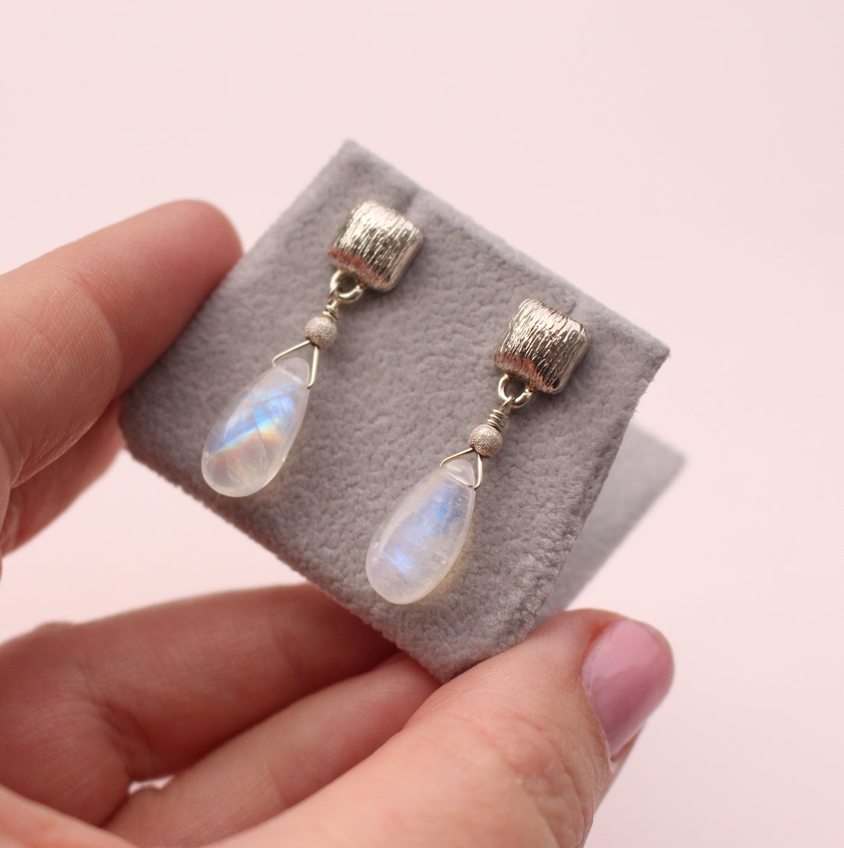 Drop Earring with Gemstone