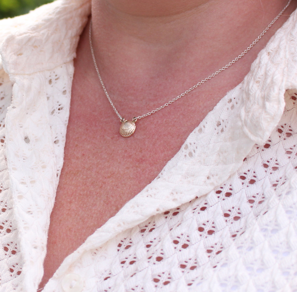Shell and Pearl Necklace