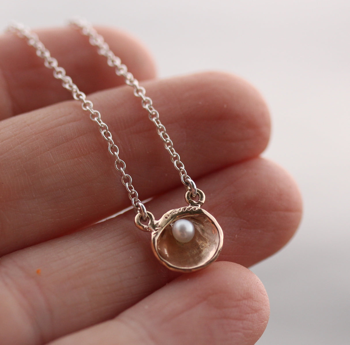 Shell and Pearl Necklace