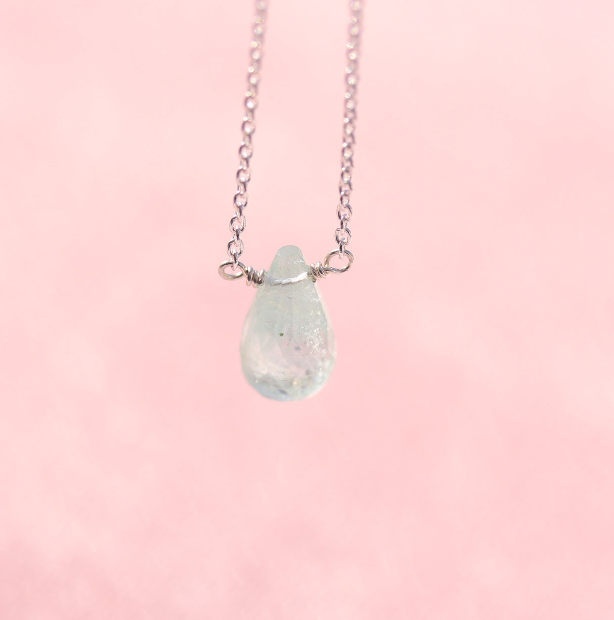 Green Amethyst Briolette Necklace