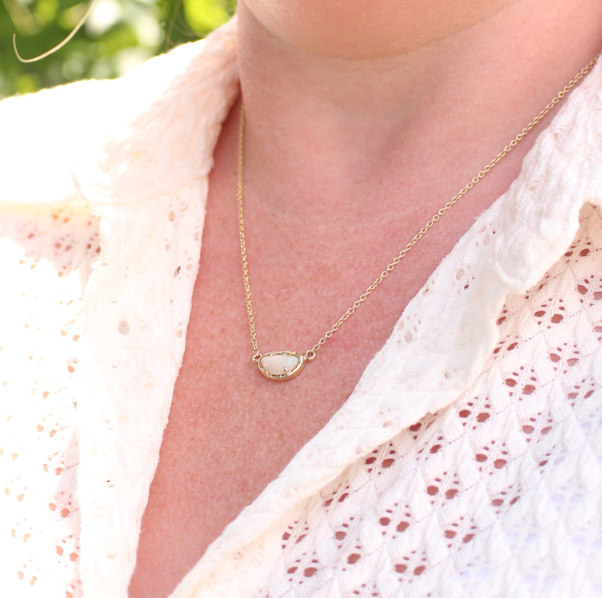 Sand and Opal Necklace