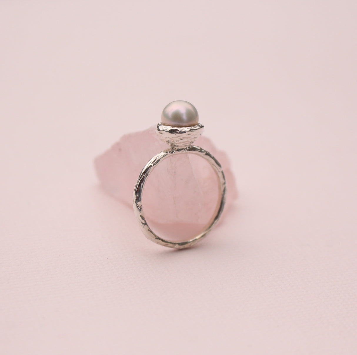 Freshwater Pearl Nest Ring in Sterling Silver