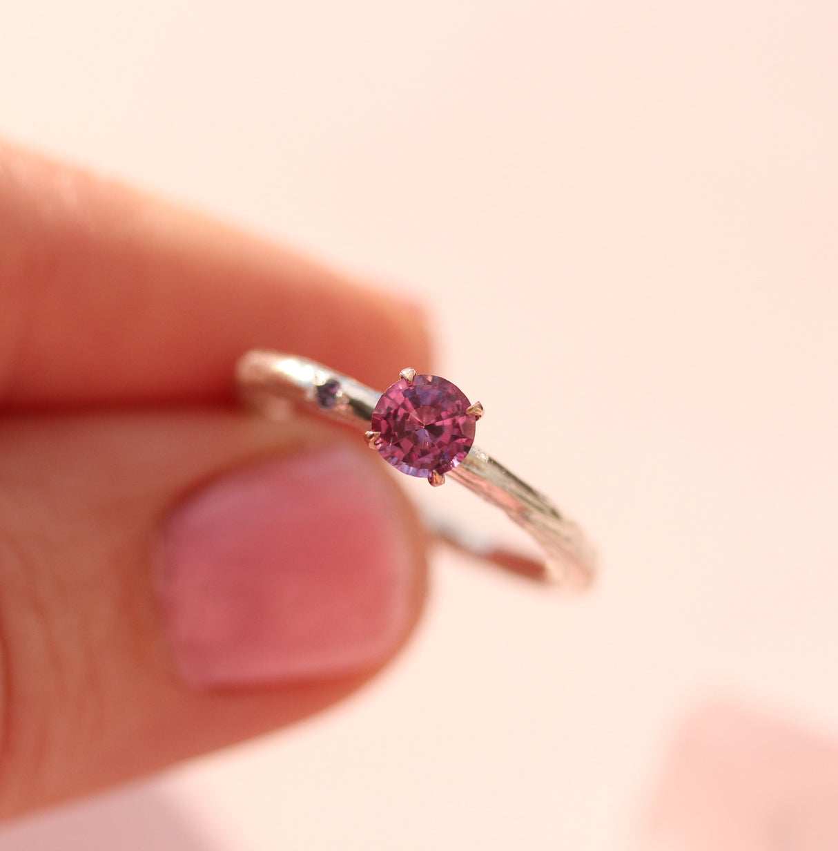 Berry Sapphire Branch Ring