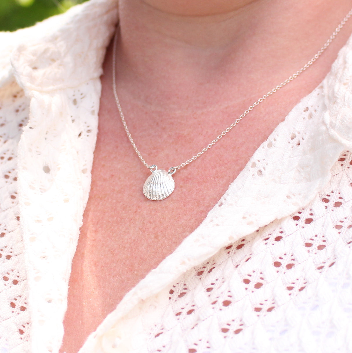 Shell and Pearl Necklace