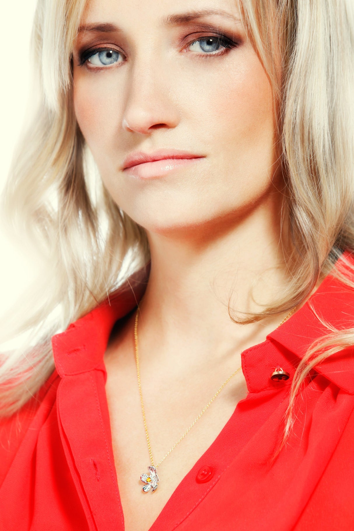 Golden Glow - buttercup necklace with gemstone - Kathryn Rebecca