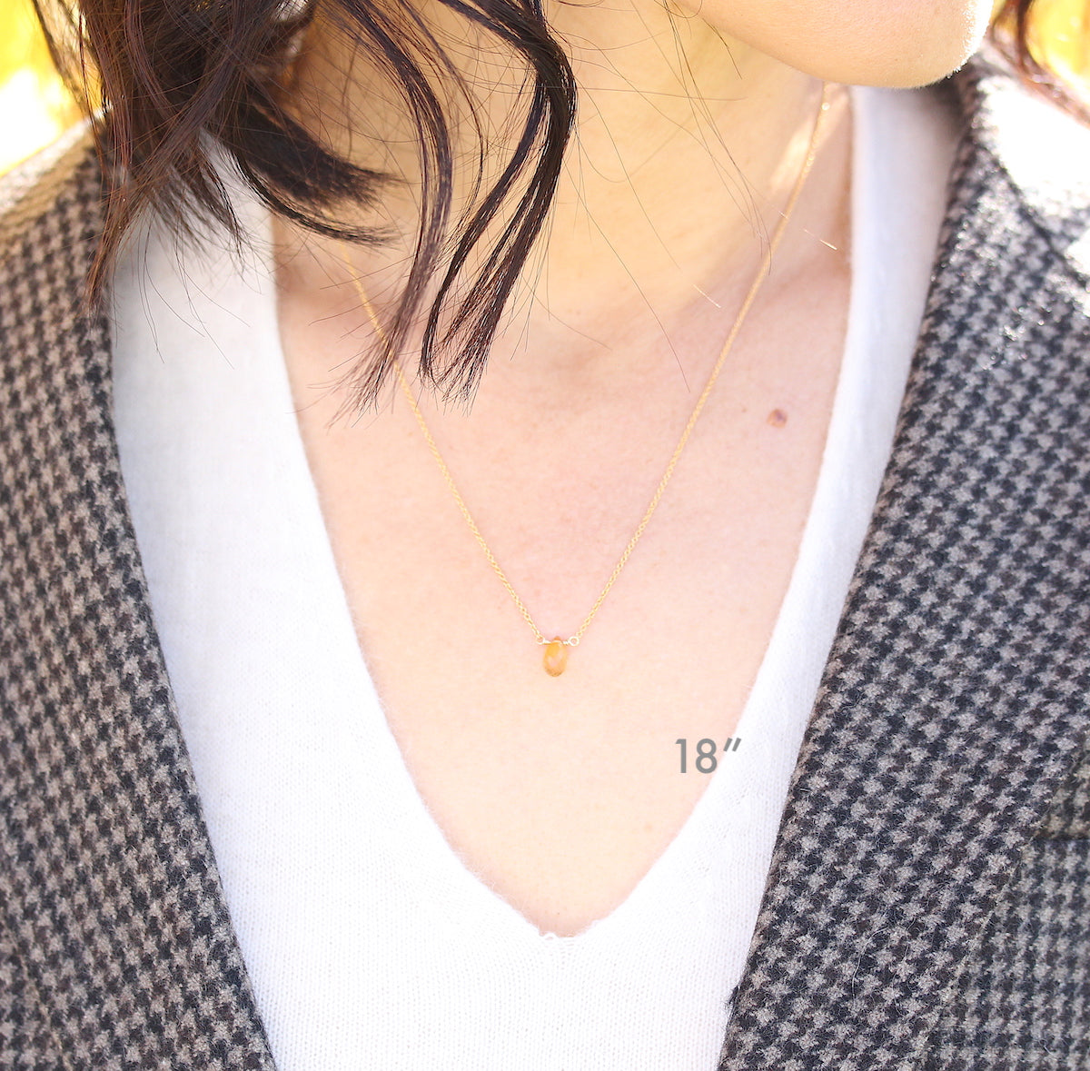 Citrine Briolette Necklace