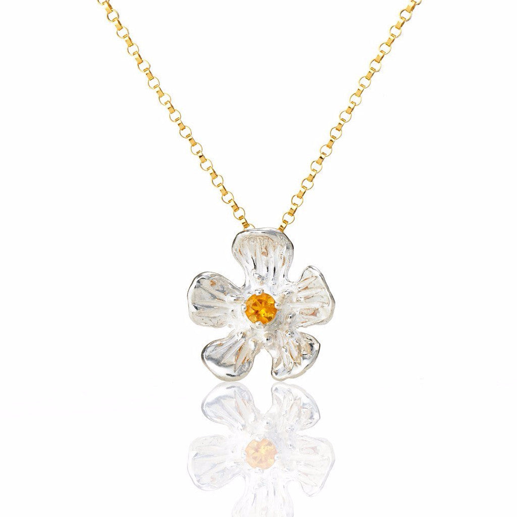 Golden Glow - buttercup necklace with gemstone - Kathryn Rebecca