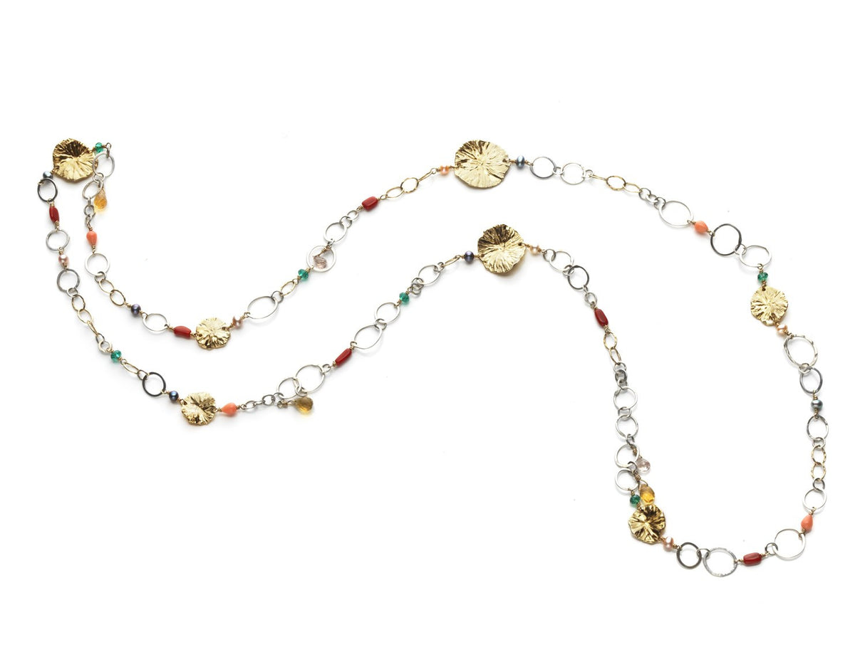 Beneath the lilies - long necklace - Kathryn Rebecca