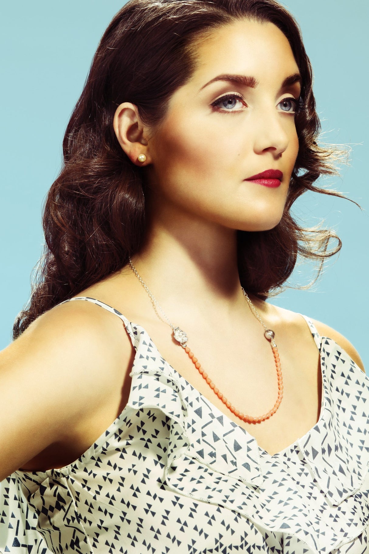 Wildflower- Poppy and coral necklace - Kathryn Rebecca