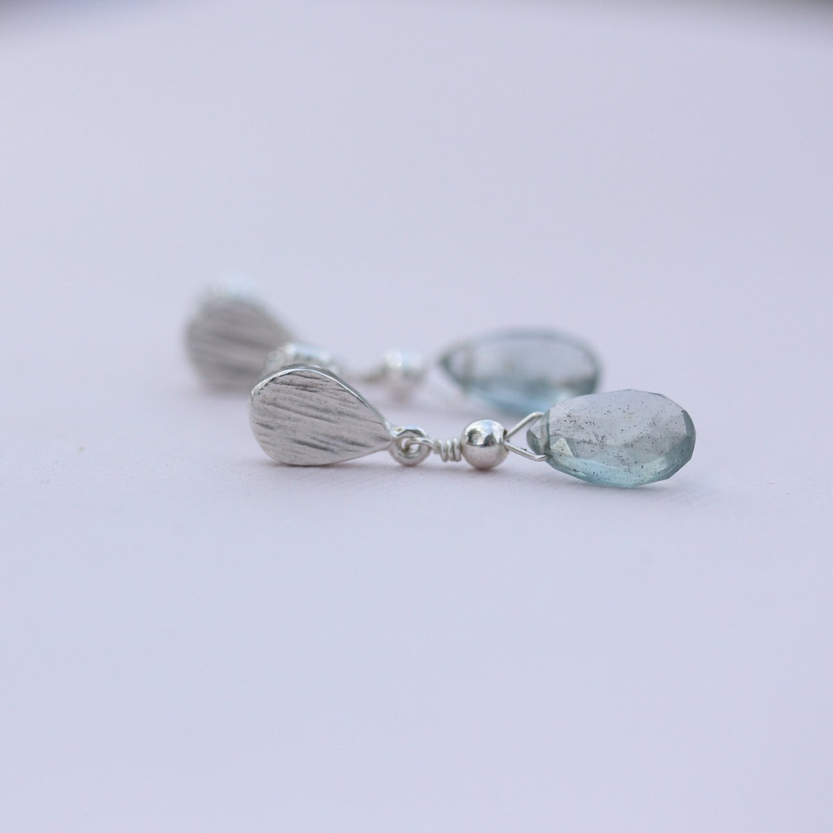 Moss Aquamarine drop Earrings