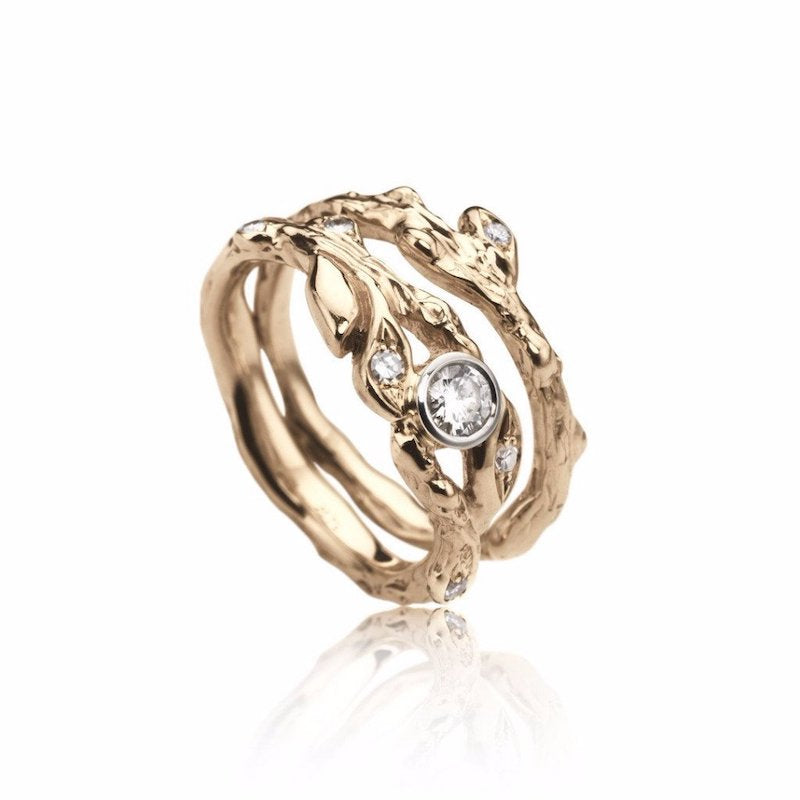 branch and leaf wedding set