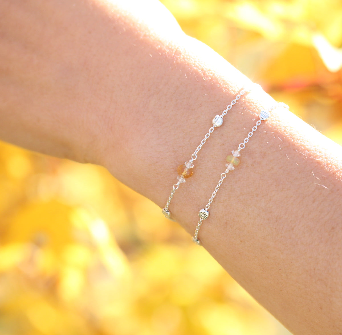 Citrine and Opal bracelet