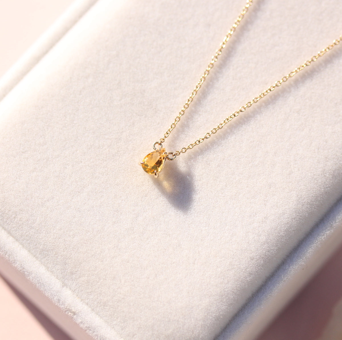 Pear Citrine necklace