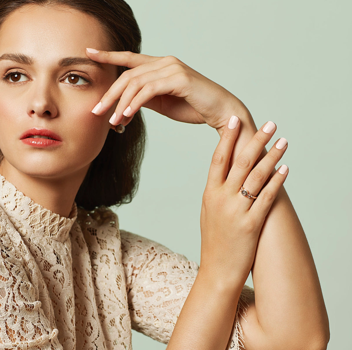 Floral Rose cut Diamond ring