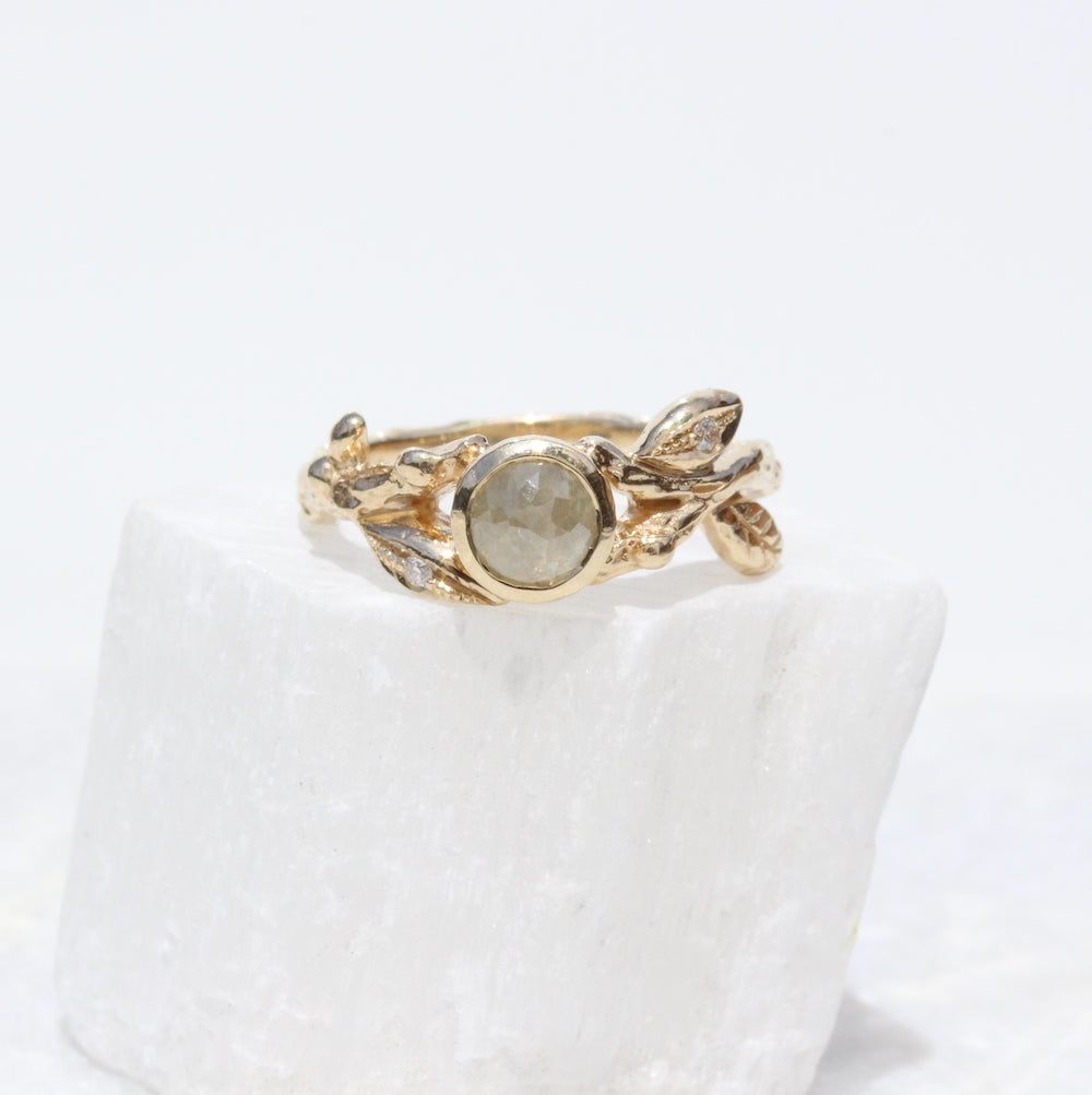 Leaf inspired ring