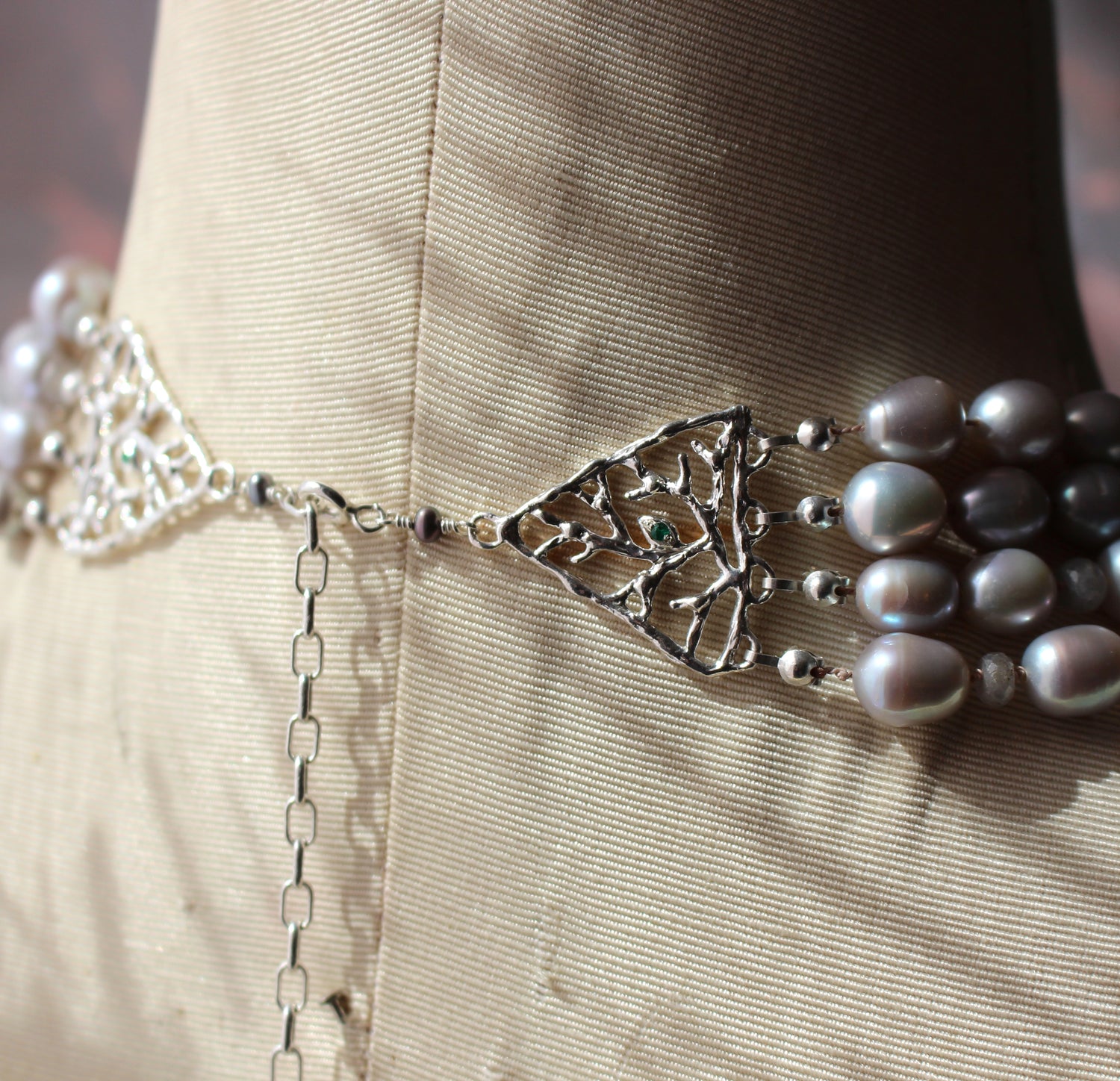 Multi Strand Pearl Necklace - Kathryn Rebecca