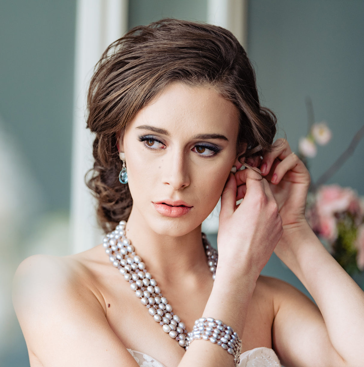 Multi Strand Pearl Necklace - Kathryn Rebecca