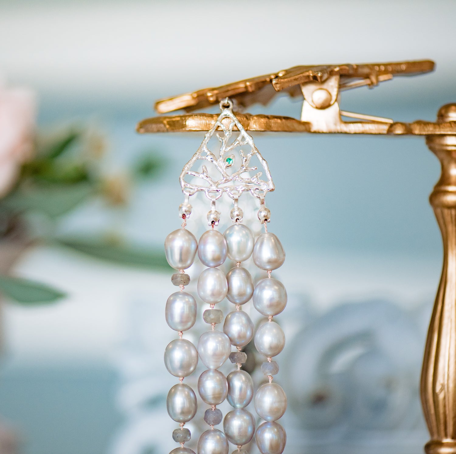 Multi Strand Pearl Necklace - Kathryn Rebecca