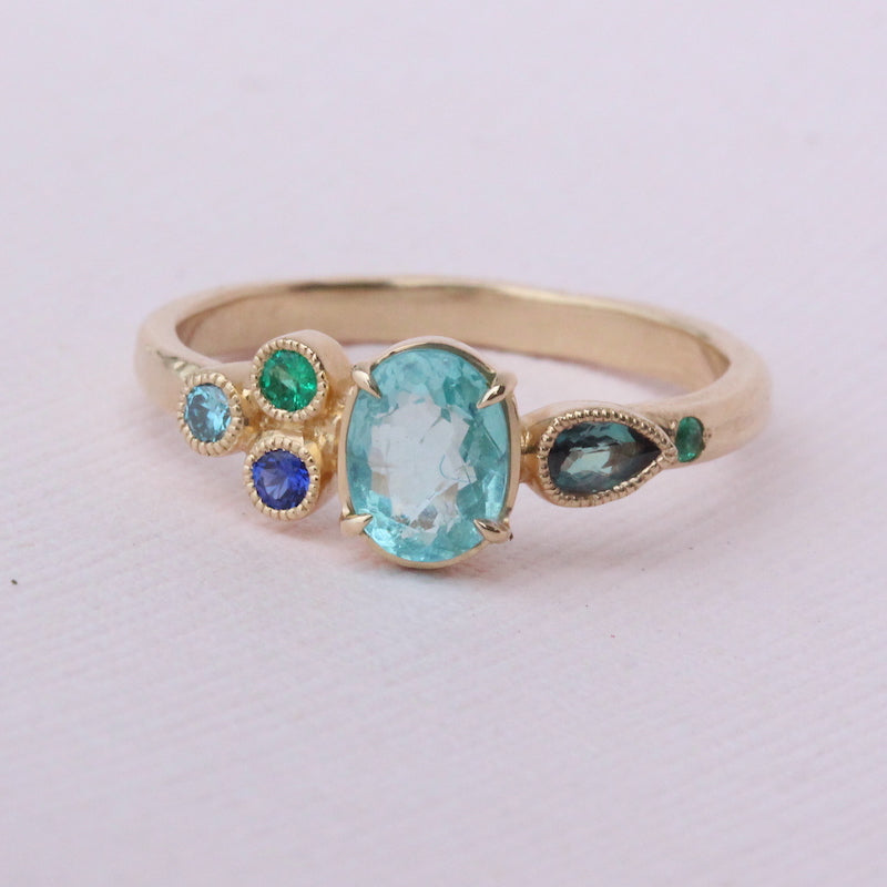 multi stone birthstone ring