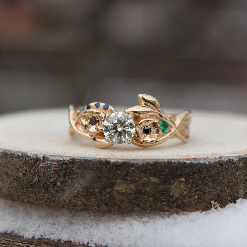 Branch, Leaf and Flower Rings