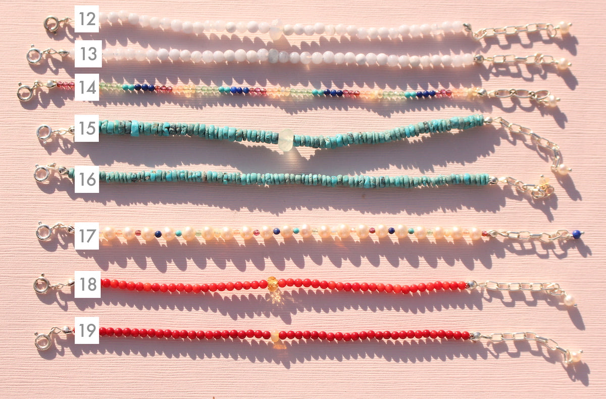 stackable bracelets numbered