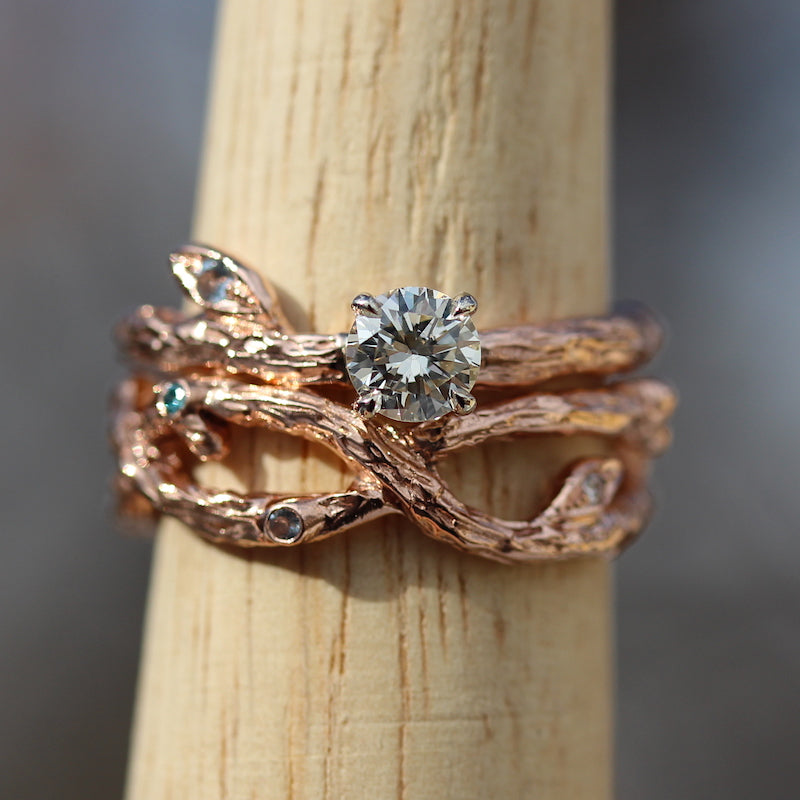 branch and leaf wedding set