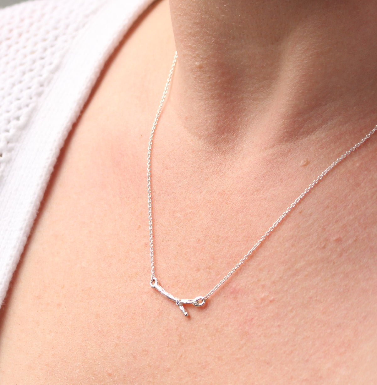 Delicate branch necklace