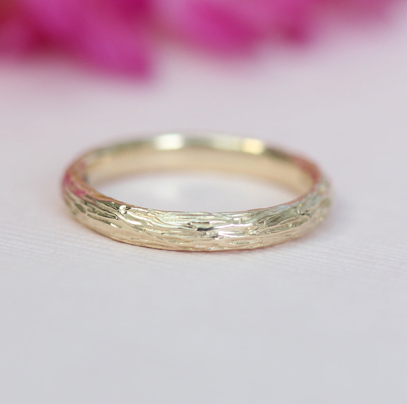 yellow gold branch band