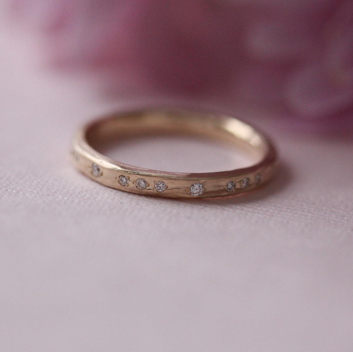 Water band with diamonds