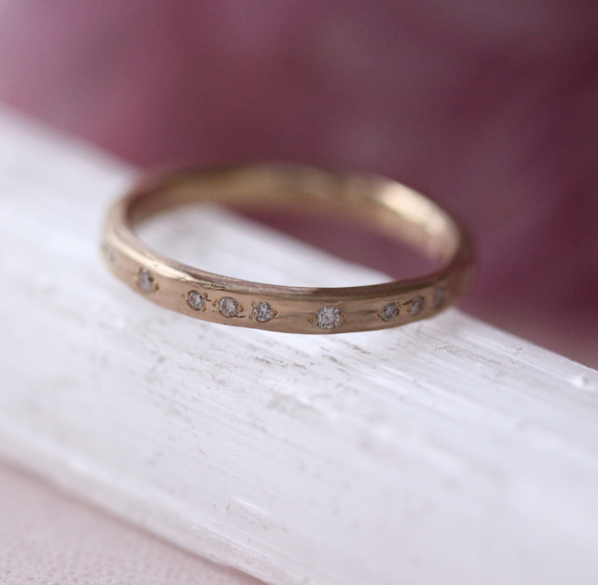 Water band with diamonds