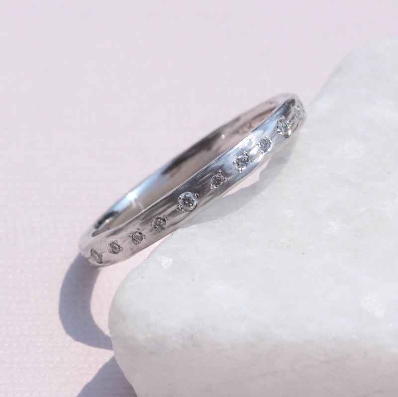 white gold water band