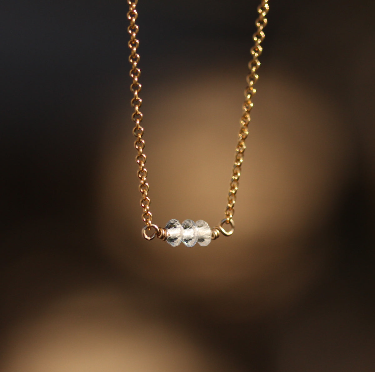 White Topaz Necklace