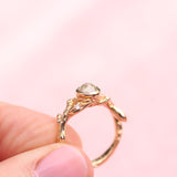 Leaf and Branch Rose cut Diamond Ring - Kathryn Rebecca