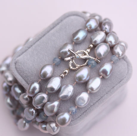 Pearl and Sapphire Necklace