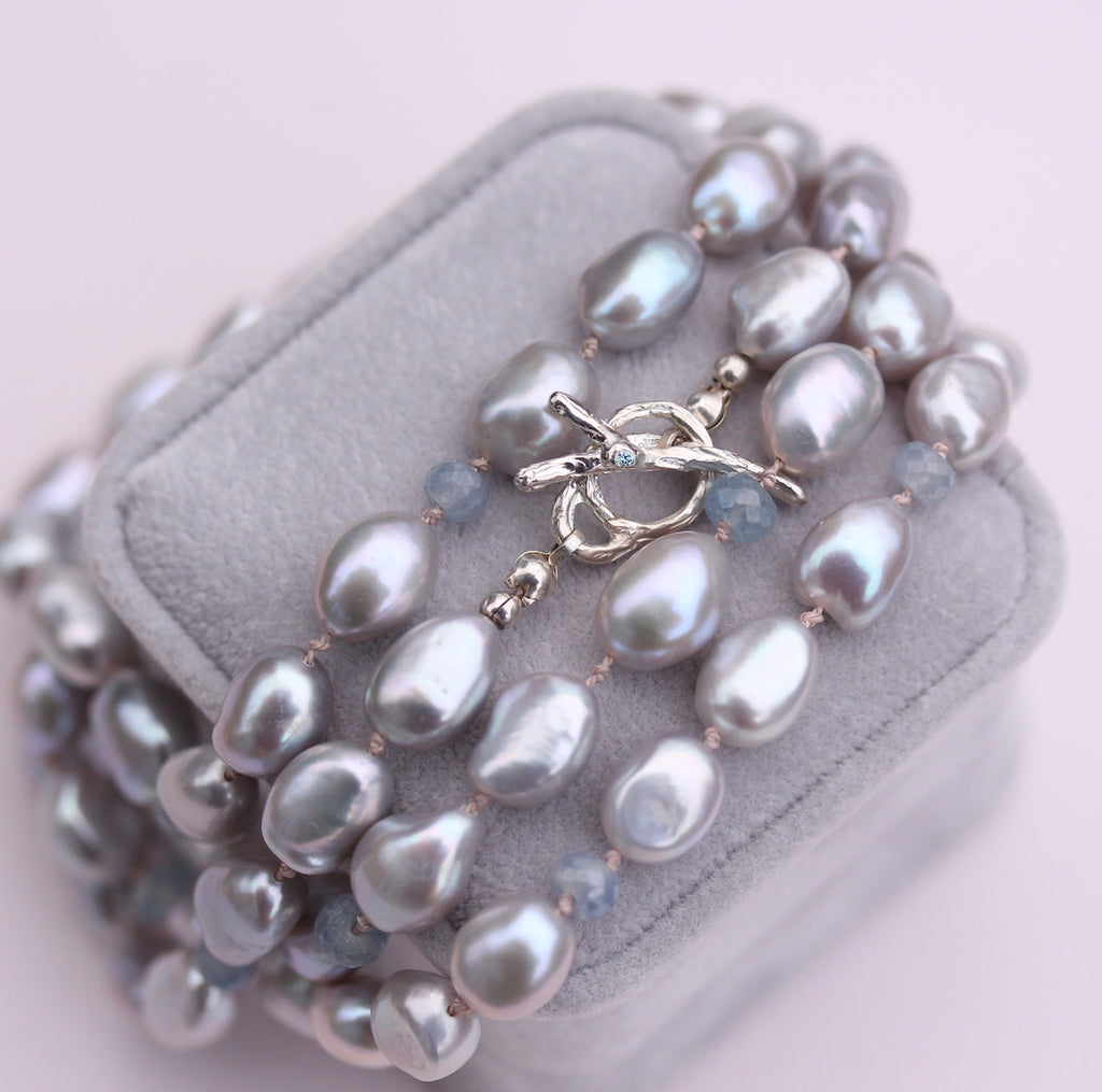 Pearl and Sapphire Necklace