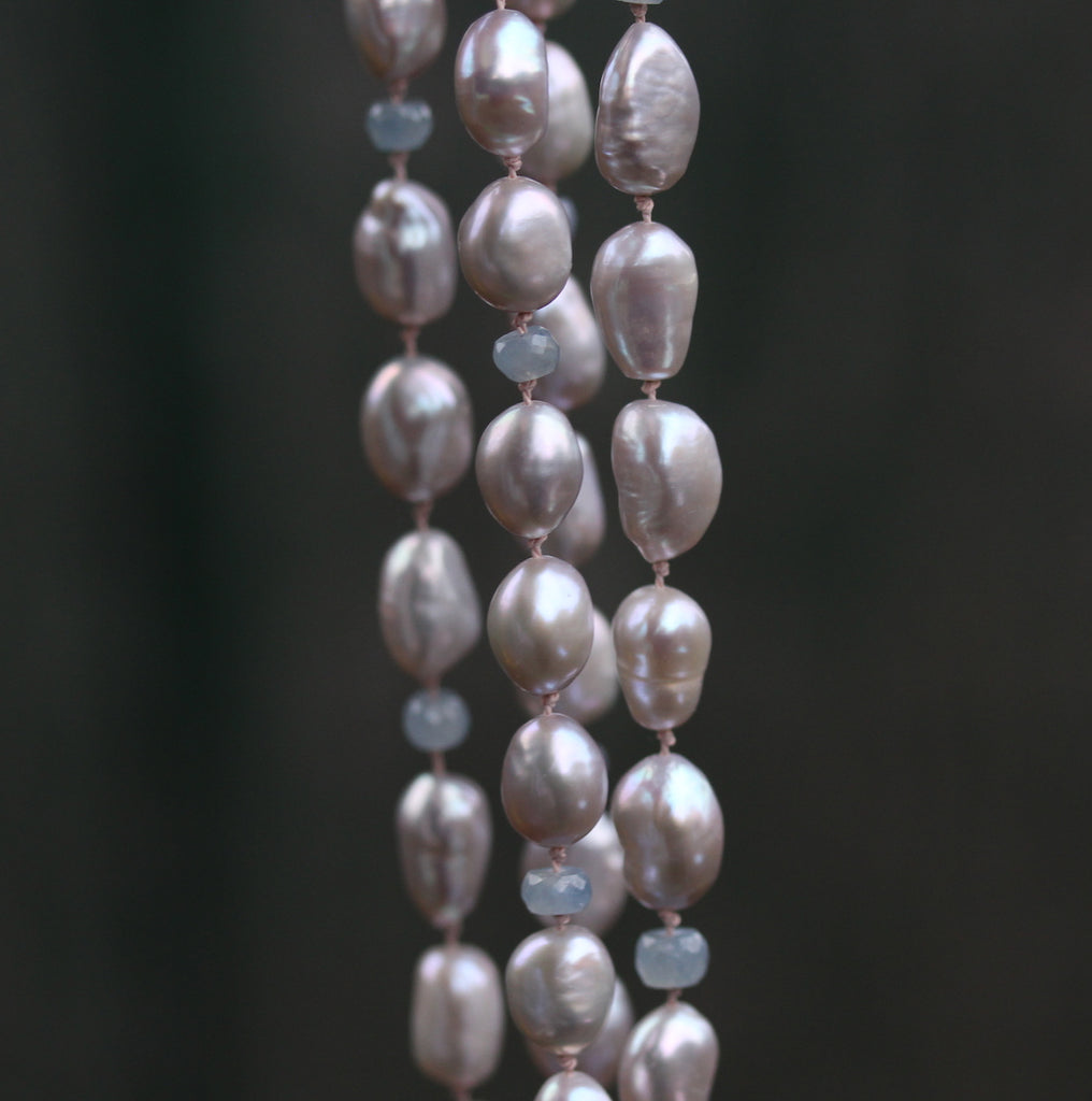 Pearl and Sapphire Necklace