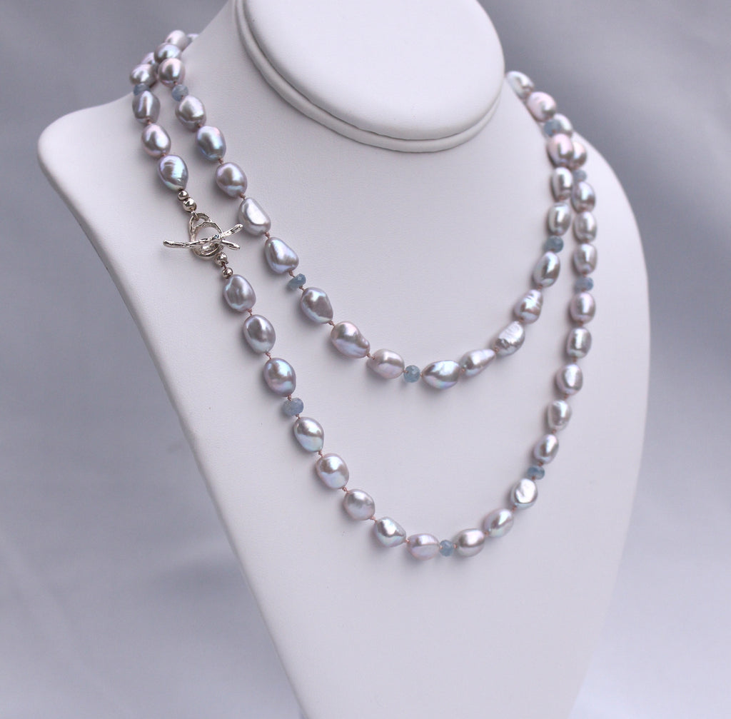 Pearl and Sapphire Necklace