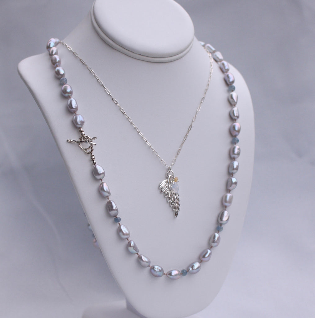 Pearl and Sapphire Necklace