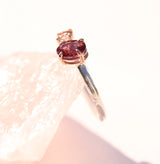 Garnet and Morganite Ring